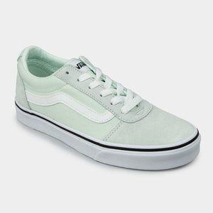 Vans Ward Suede Canvas Light Green Womens Shoes